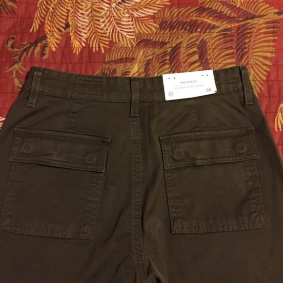 NWT AG Kinsley Jeans Sulfur Palm Green twill 26 - Picture 4 of 5